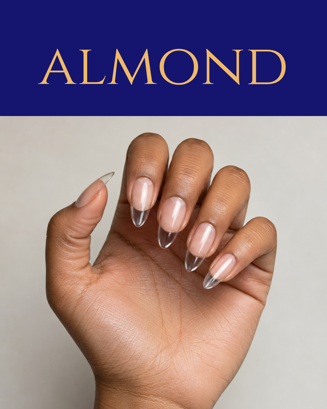 Almond Full Cover Soft Gel Starter Kit - 602 Tips