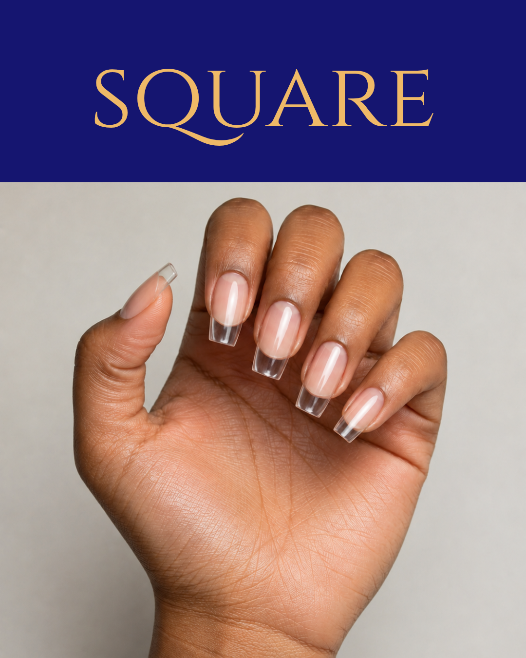 Square Full Cover Soft Gel Starter Kit - 602 Tips